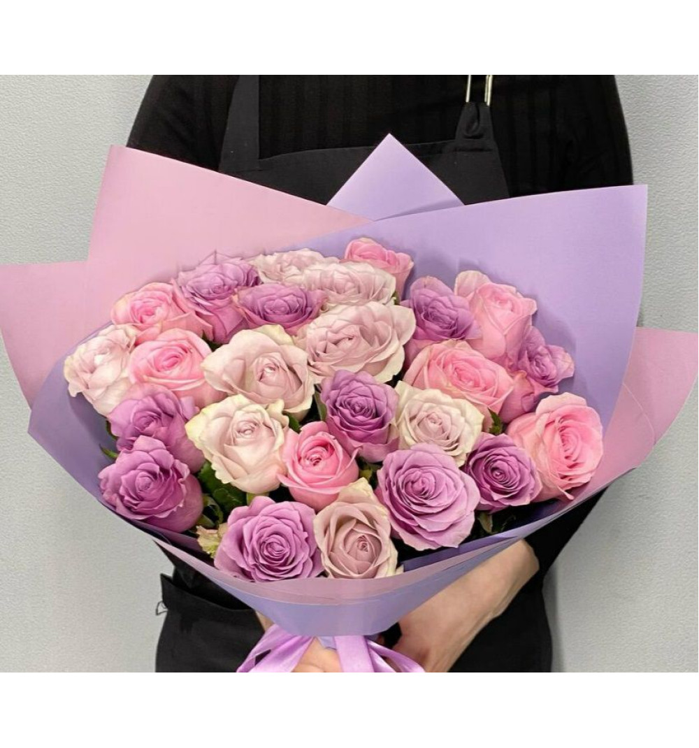 Нежный микс кенийских роз